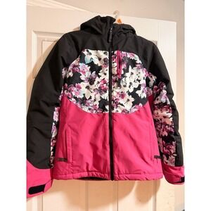 O'Neill Girls Diamond Jacket and Pants Size 14- Flower / Fuchsia